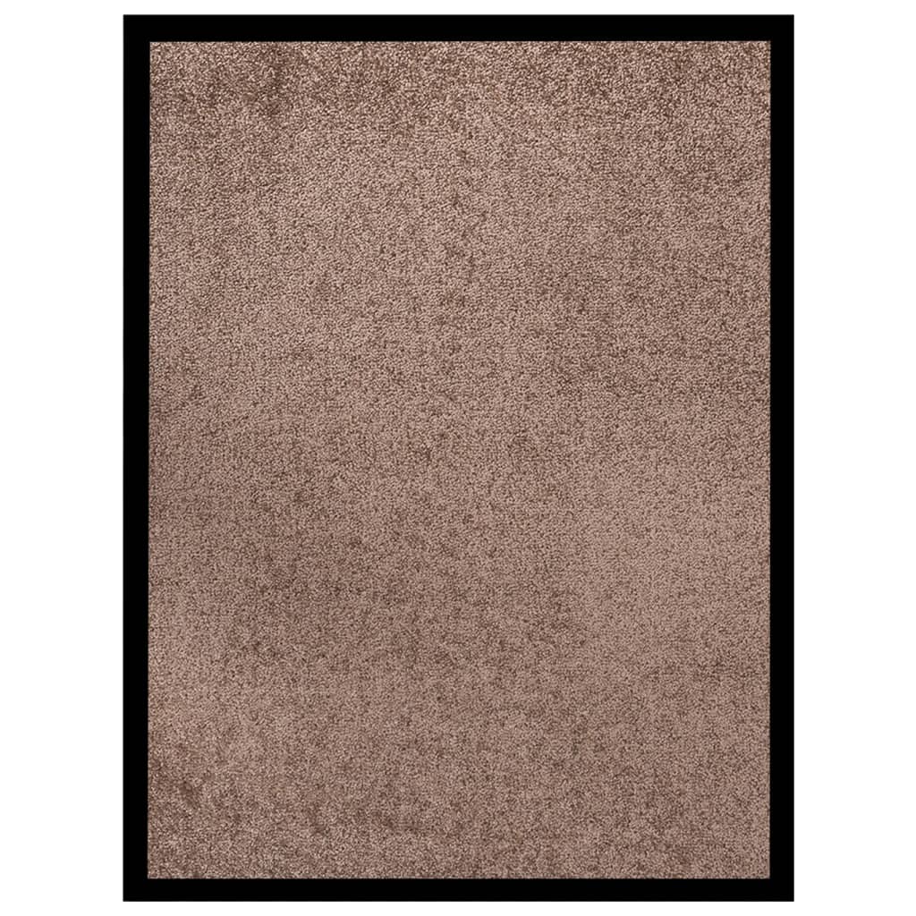Felpudo a rayas negro y gris 115x200 cm