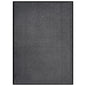 Felpudo a rayas negro y gris 115x200 cm