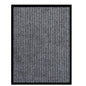 Felpudo a rayas negro y gris 115x200 cm