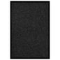 Felpudo a rayas negro y gris 115x200 cm