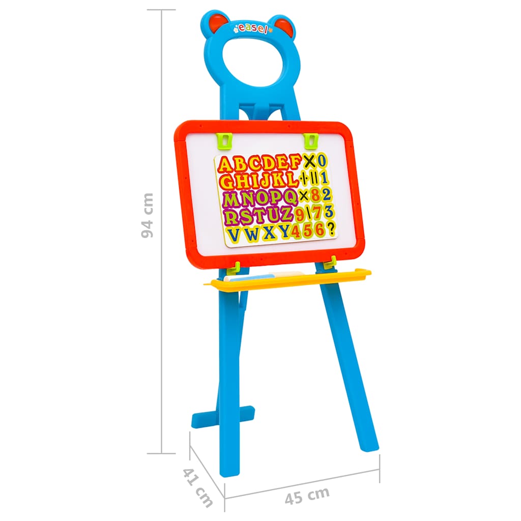 Caballete para niños 2-1 con pizarra y tablero