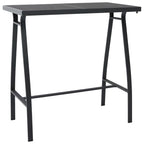 Conjunto de bar para jardín 5 piezas negro