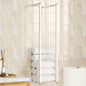 White steel towel rail 12.5x12.5x60 cm