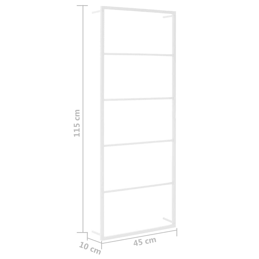 Toallero Blanco 45x10x115 cm Acero