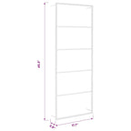Toallero Blanco 45x10x115 cm Acero