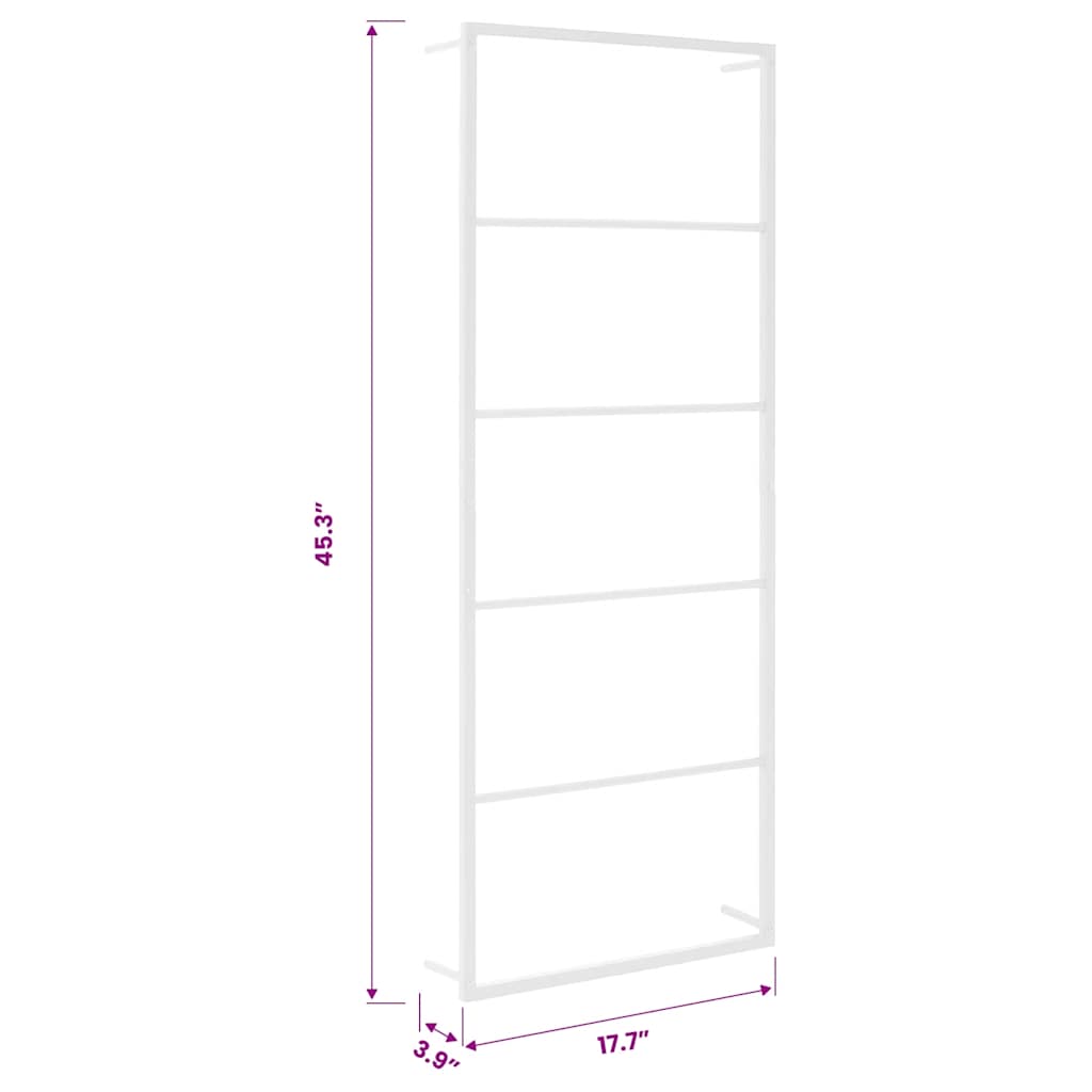 Toallero Blanco 45x10x115 cm Acero