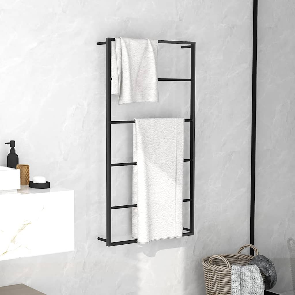 White steel towel rail 12.5x12.5x60 cm