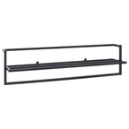 Toallero de hierro negro 95x25x22 cm