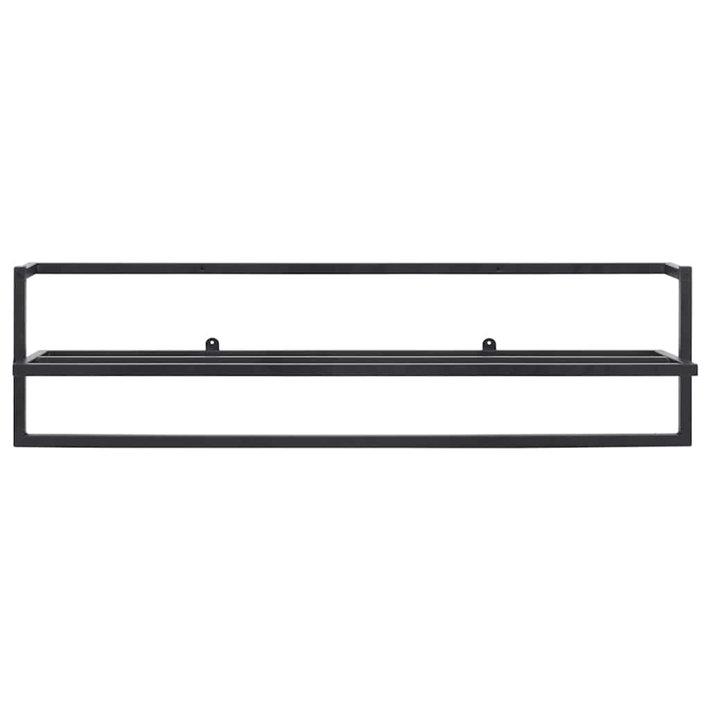 Toallero de hierro negro 95x25x22 cm