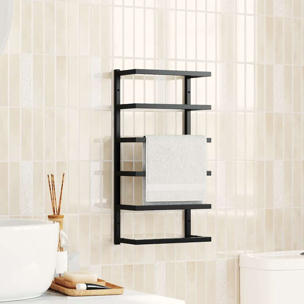 White steel towel rail 12.5x12.5x60 cm