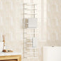 White steel towel rail 12.5x12.5x60 cm