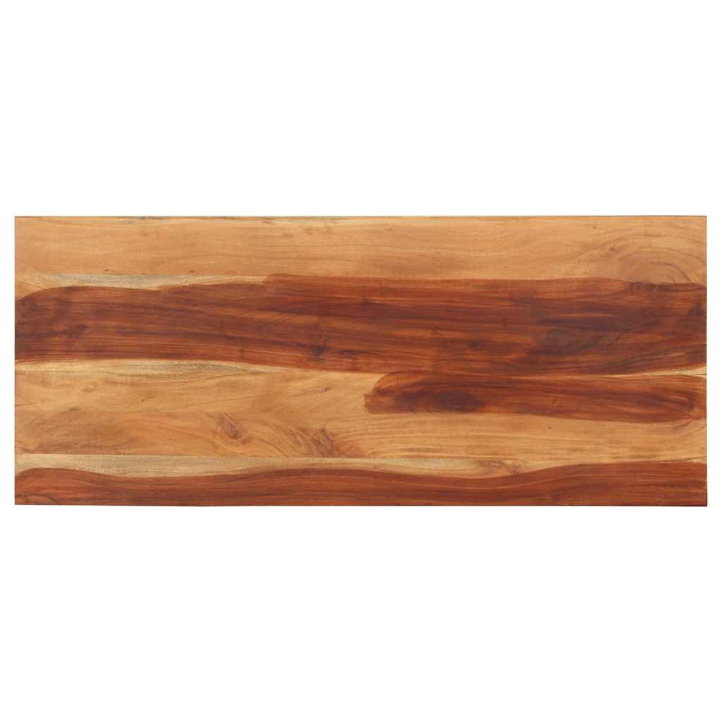 Tablero de mesa madera maciza de acacia 120x60x(2,5-2,7) cm