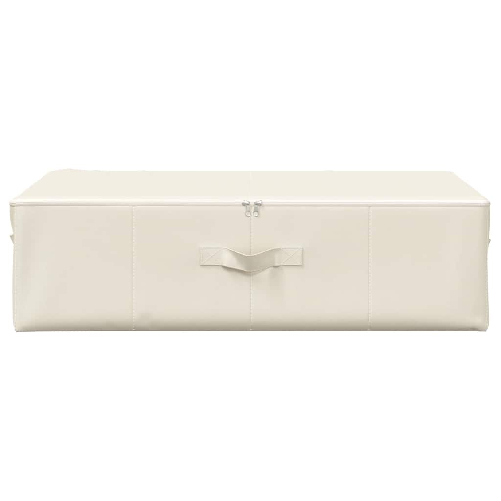 Caixa de arrumação em tecido bege 70x40x18 cm