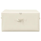 Cajas de almacenaje 2 unidades tela color crema 43x34x23 cm