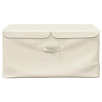 Cajas de almacenaje 2 unidades tela color crema 50x30x25 cm