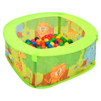 Piscina de bolas con 50 bolas para niños 75x75x32 cm