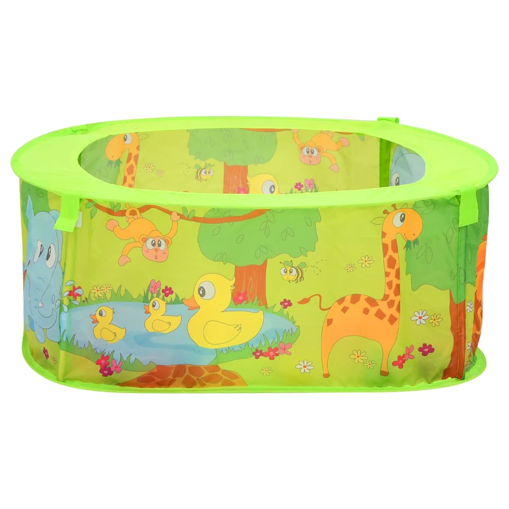 Piscina de bolas con 50 bolas para niños 75x75x32 cm
