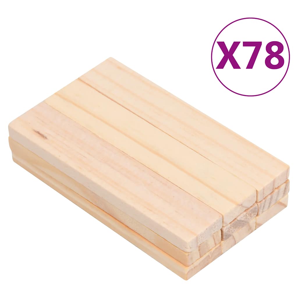 Juego de bloques de construcción madera pino macizo 150 piezas
