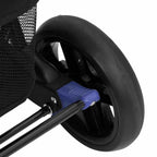 Carrito para gemelos de acero azul marino