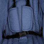 Carrito para gemelos de acero azul marino