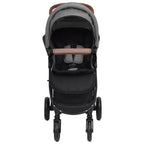 Carrito de bebés 2 en 1 de acero gris claro