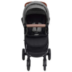 Carrito de bebés 3 en 1 de acero gris claro