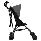 Silla de paseo de bebé acero antracita y negro