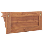 Perchero de pared de madera maciza teca 80x16,5x35 cm