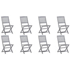 Sillas de comedor de exterior 2 uds madera maciza de acacia