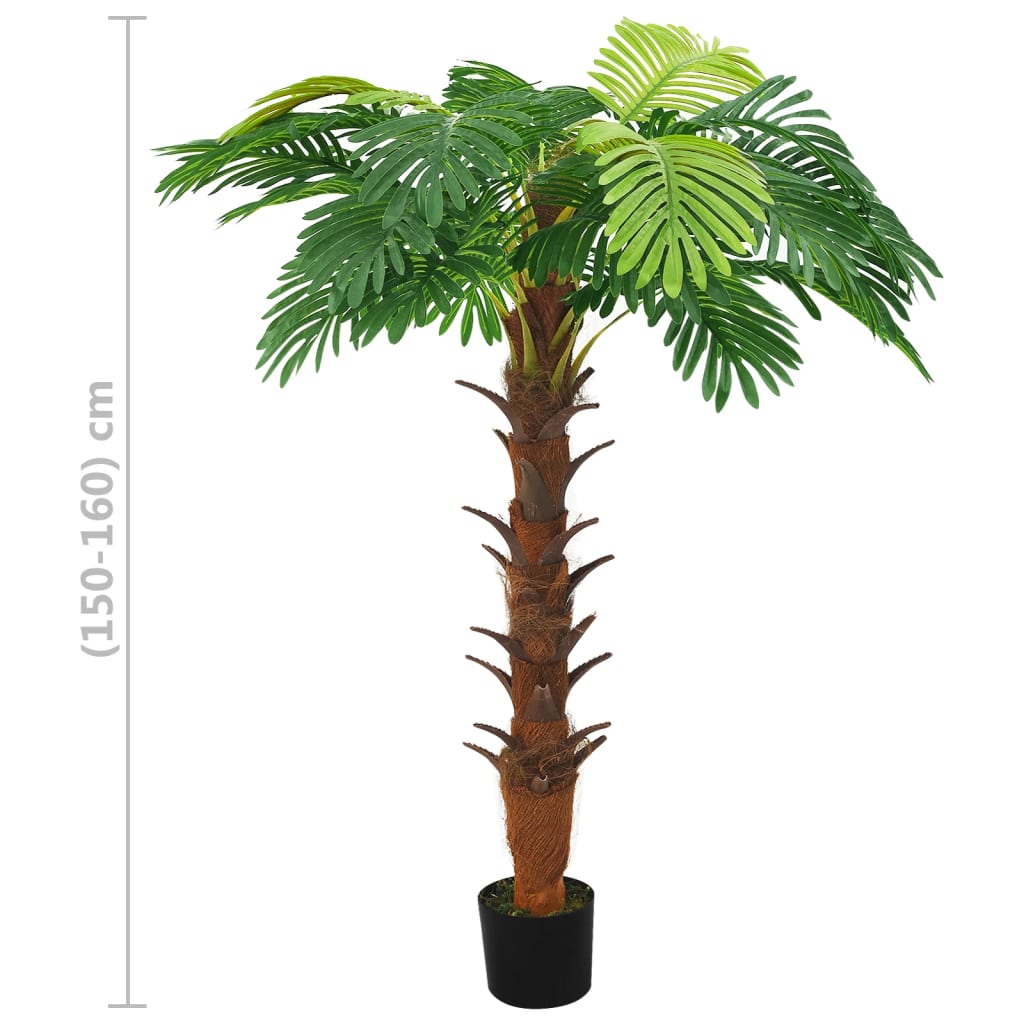 Artificial Cycas Palm Tree with Pot 160 cm Green