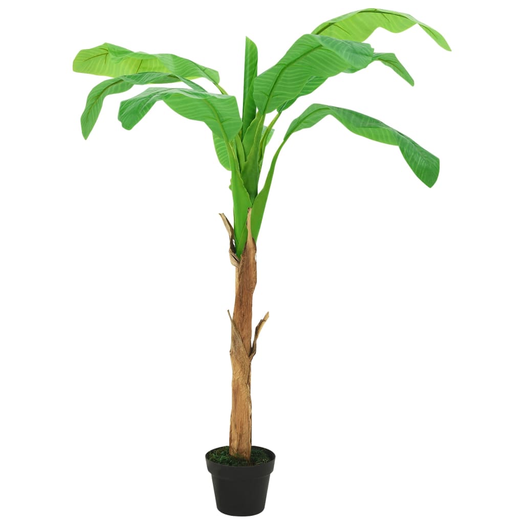 Artificial banana tree with planter 180 cm green