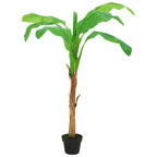 Artificial banana tree with planter 180 cm green