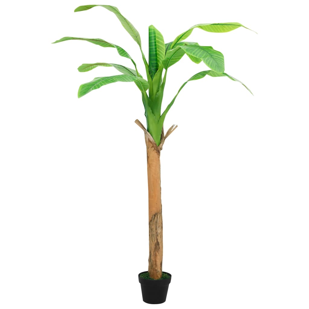 Artificial banana tree with planter 180 cm green