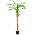 Artificial banana tree with planter 180 cm green