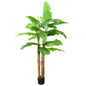 Árbol bananero artificial con macetero 180 cm verde