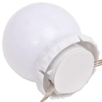 Luz de espejo con 8 bombillas LED blanco cálido y blanco frío