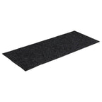 Felpudos autoadhesivos para escaleras, 15 unidades, 60 x 25 cm, gris oscuro, rectangulares
