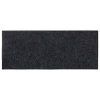 Felpudos autoadhesivos para escaleras, 15 unidades, 60 x 25 cm, gris oscuro, rectangulares