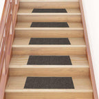Alfombrillas para escaleras 10 unidades 56x17x3 cm Azul Semicircular