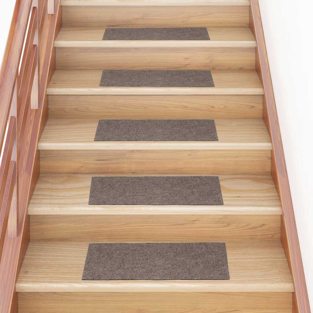 Alfombrillas para escaleras 10 unidades 56x17x3 cm Azul Semicircular