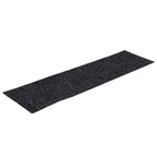 Felpudos autoadhesivos para escaleras, 15 unidades, 76 x 20 cm, gris oscuro, rectangulares