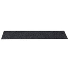 Felpudos autoadhesivos para escaleras, 15 unidades, 76 x 20 cm, gris oscuro, rectangulares