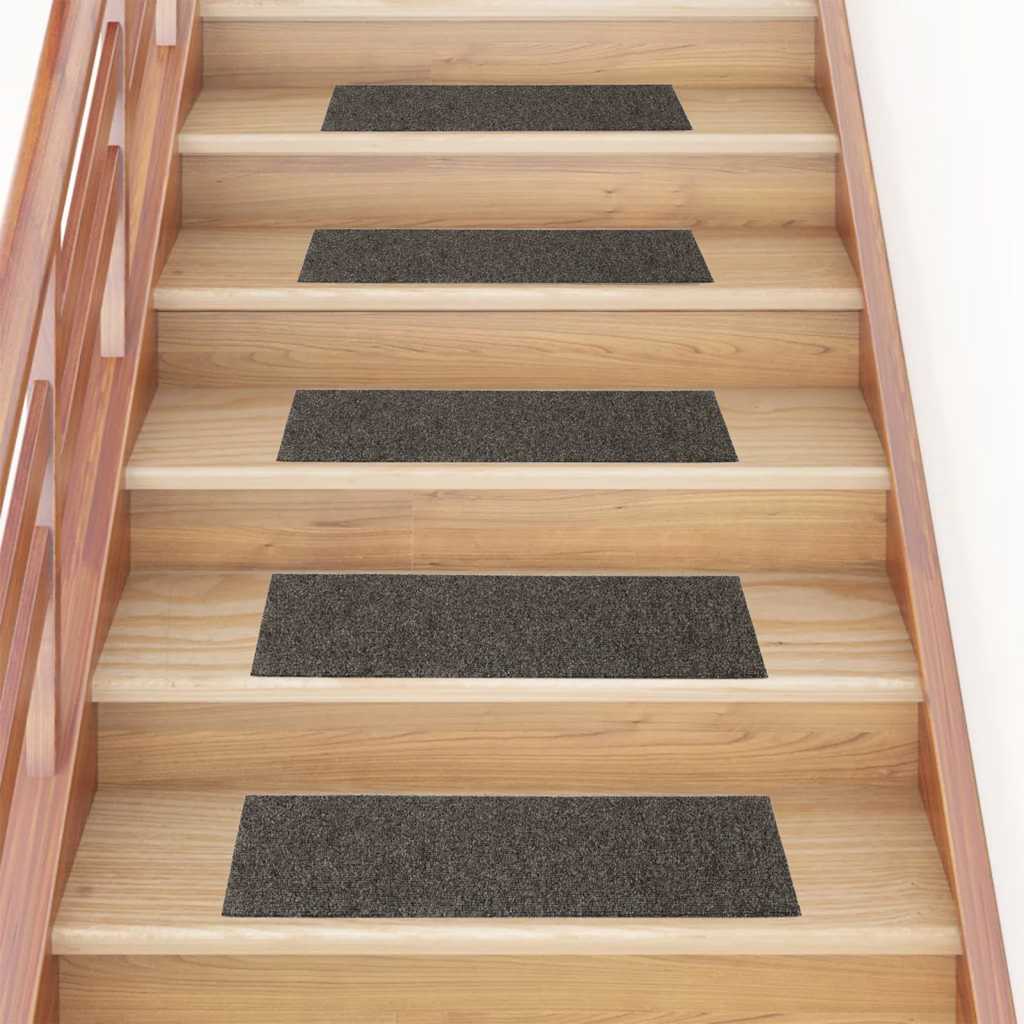Alfombrillas para escaleras 10 unidades 56x17x3 cm Azul Semicircular