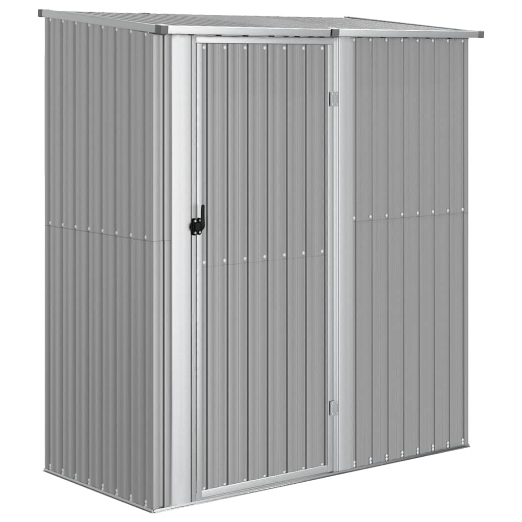 Cobertizo de jardín acero galvanizado gris 180,5x97x209,5 cm