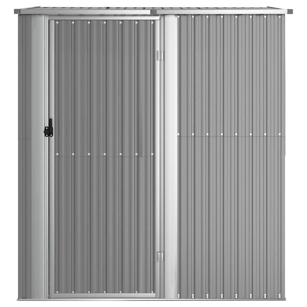 Cobertizo de jardín acero galvanizado gris 180,5x97x209,5 cm