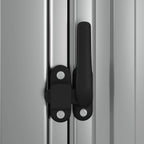 Cobertizo de jardín acero galvanizado gris 180,5x97x209,5 cm