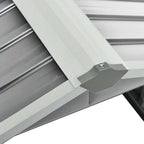 Cobertizo para cortacésped acero galvanizado gris 92x97x63 cm