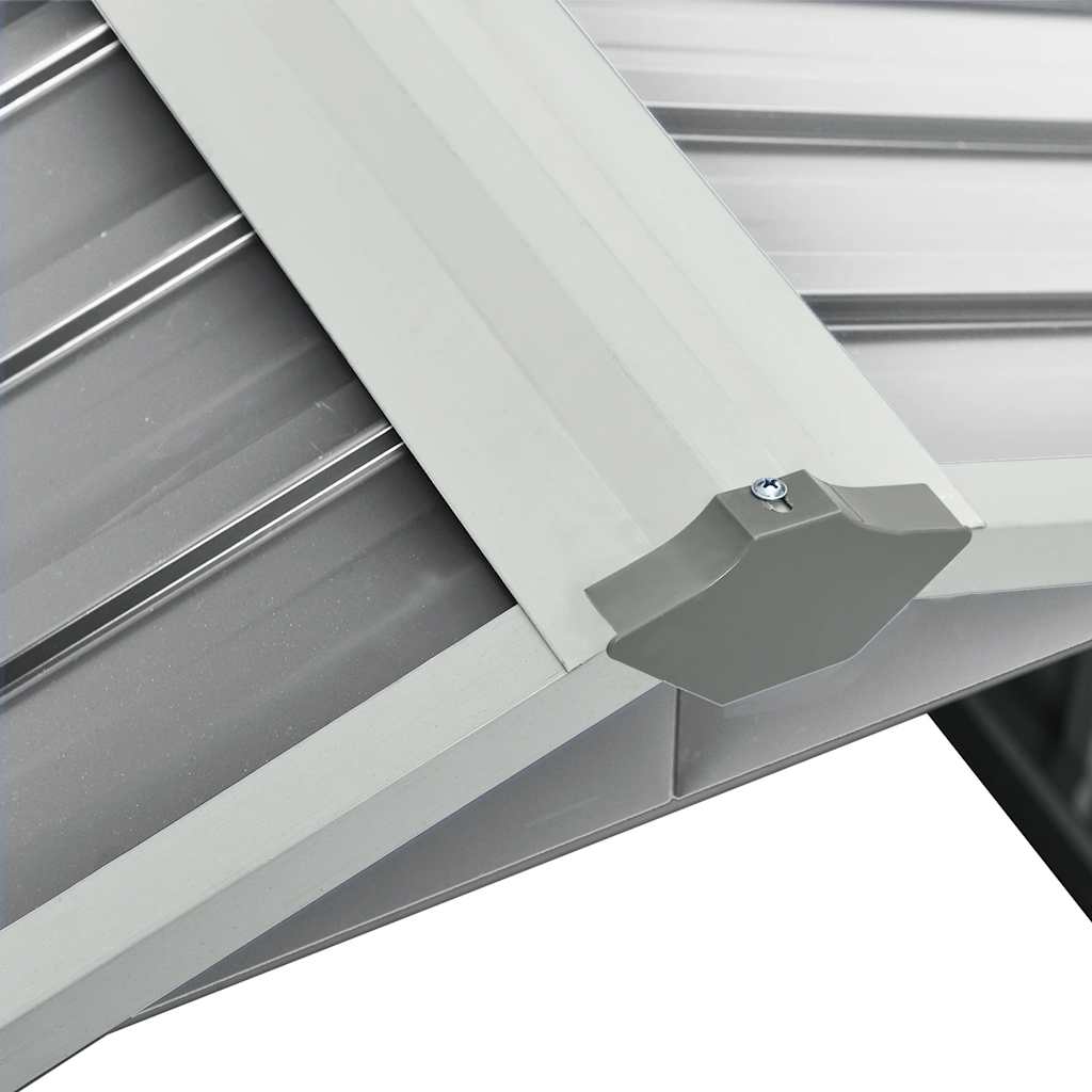 Cobertizo para cortacésped acero galvanizado gris 92x97x63 cm