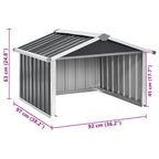 Cobertizo para cortacésped acero galvanizado 92x97x63 cm