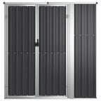 Cobertizo de herramientas jardín acero galvanizado 161x89x161cm